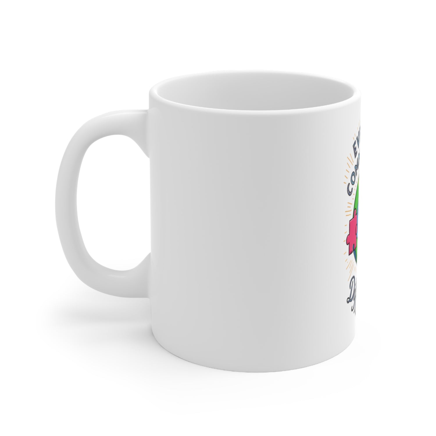 White Ceramic Mug, 11oz