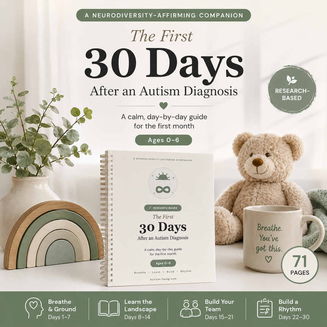 The First 30 Days After an Autism Diagnosis: A Gentle Day-by-Day Guide (Ages 0 - 6)